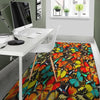 Abstract Colorful Butterfly Print Floor Mat-grizzshop