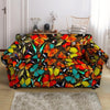 Abstract Colorful Butterfly Print Loveseat Cover-grizzshop