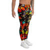 Abstract Colorful Butterfly Print Men's Leggings-grizzshop
