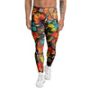 Abstract Colorful Butterfly Print Men's Leggings-grizzshop