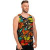 Abstract Colorful Butterfly Print Men's Tank Tops-grizzshop