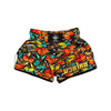 Abstract Colorful Butterfly Print Muay Thai Boxing Shorts-grizzshop