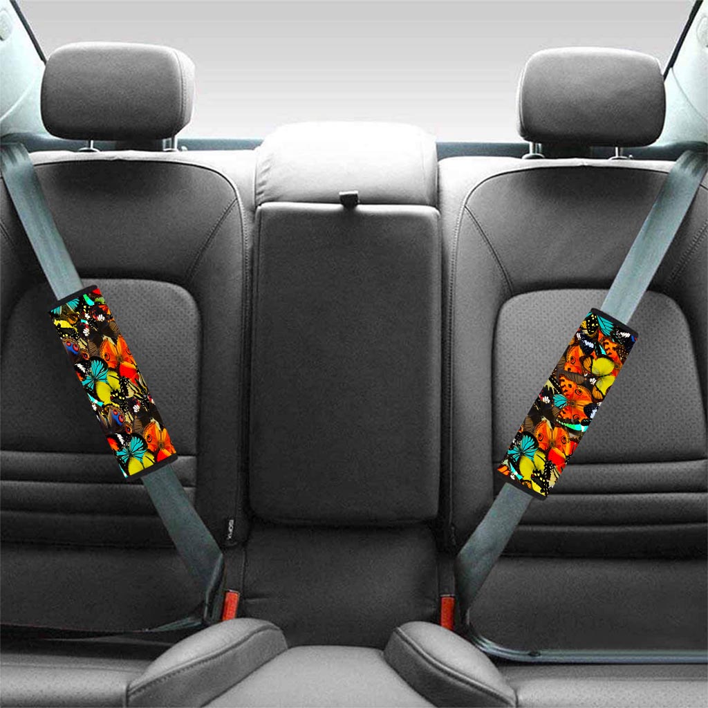 Abstract Colorful Butterfly Print Seat Belt Cover-grizzshop