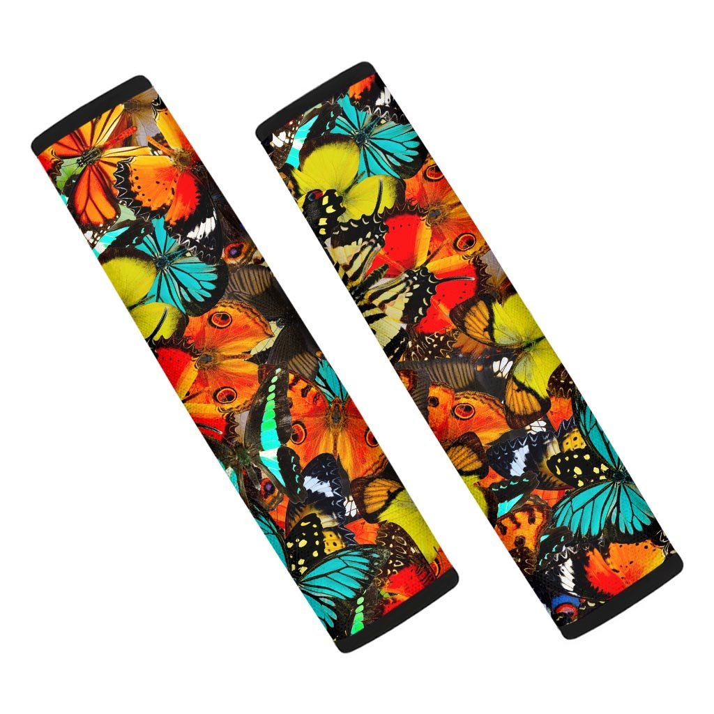 Abstract Colorful Butterfly Print Seat Belt Cover-grizzshop