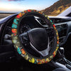 Abstract Colorful Butterfly Print Steering Wheel Cover-grizzshop