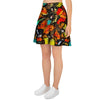 Abstract Colorful Butterfly Print Women's Skirt-grizzshop