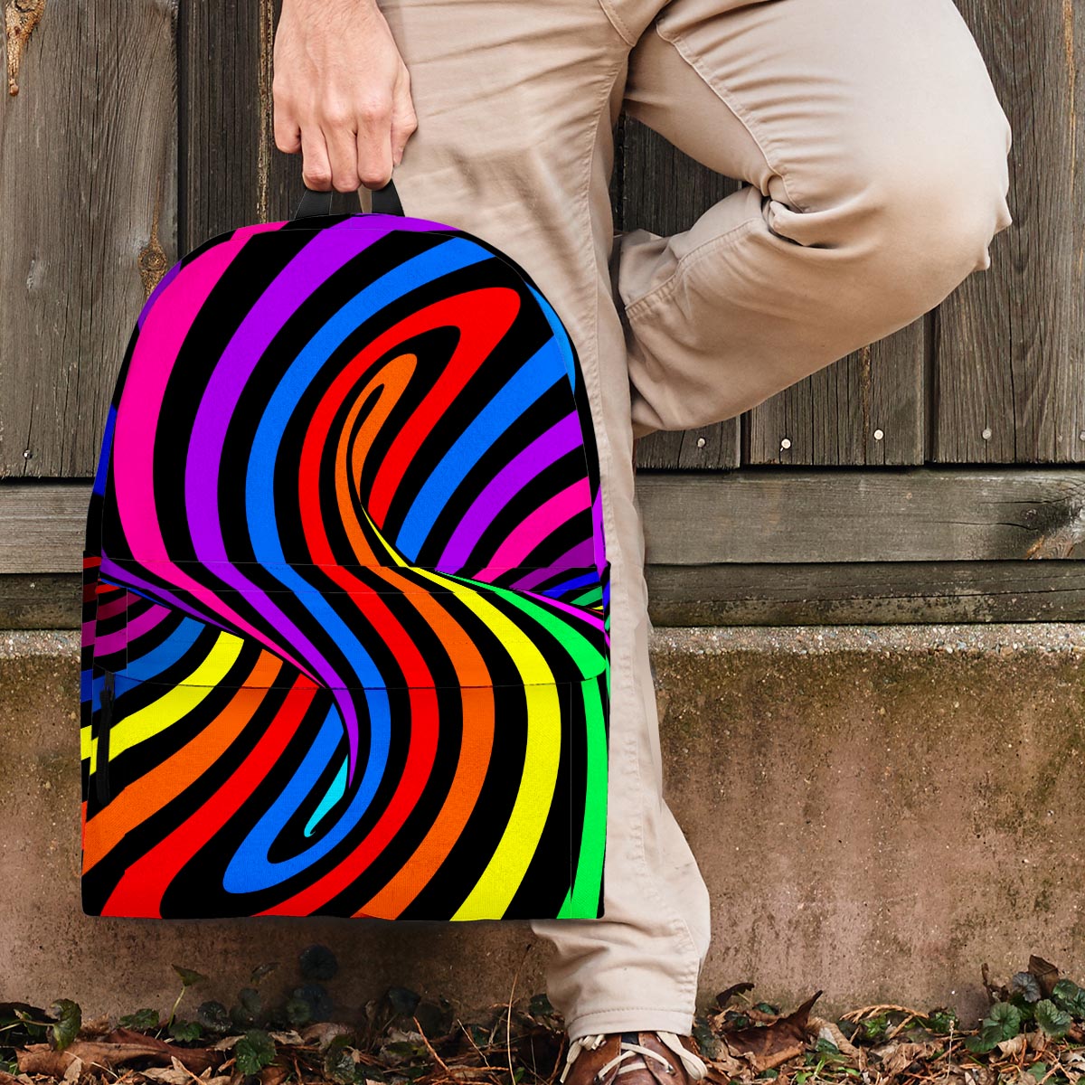 Abstract Colorful Psychedelic Backpack-grizzshop