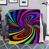 Abstract Colorful Psychedelic Blanket-grizzshop