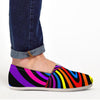 Abstract Colorful Psychedelic Canvas Shoes-grizzshop