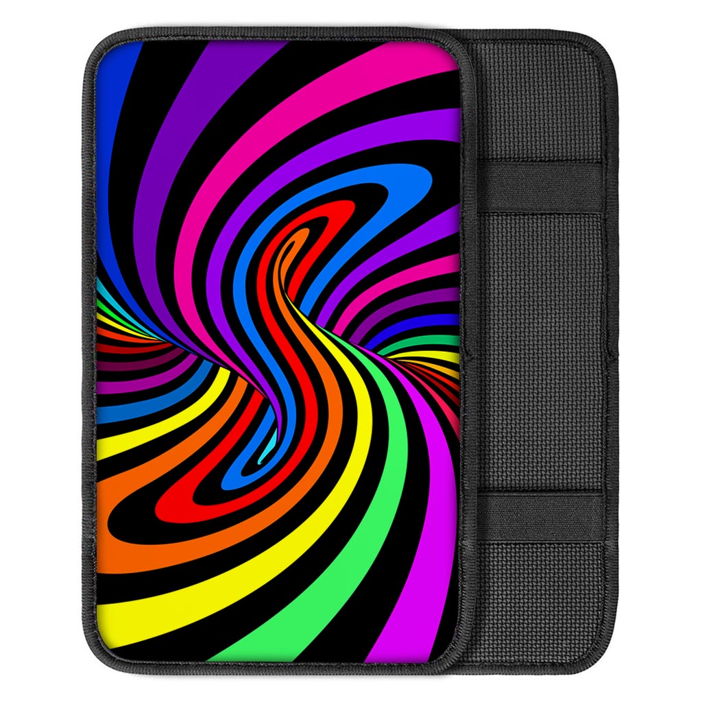 Abstract Colorful Psychedelic Car Console Cover-grizzshop