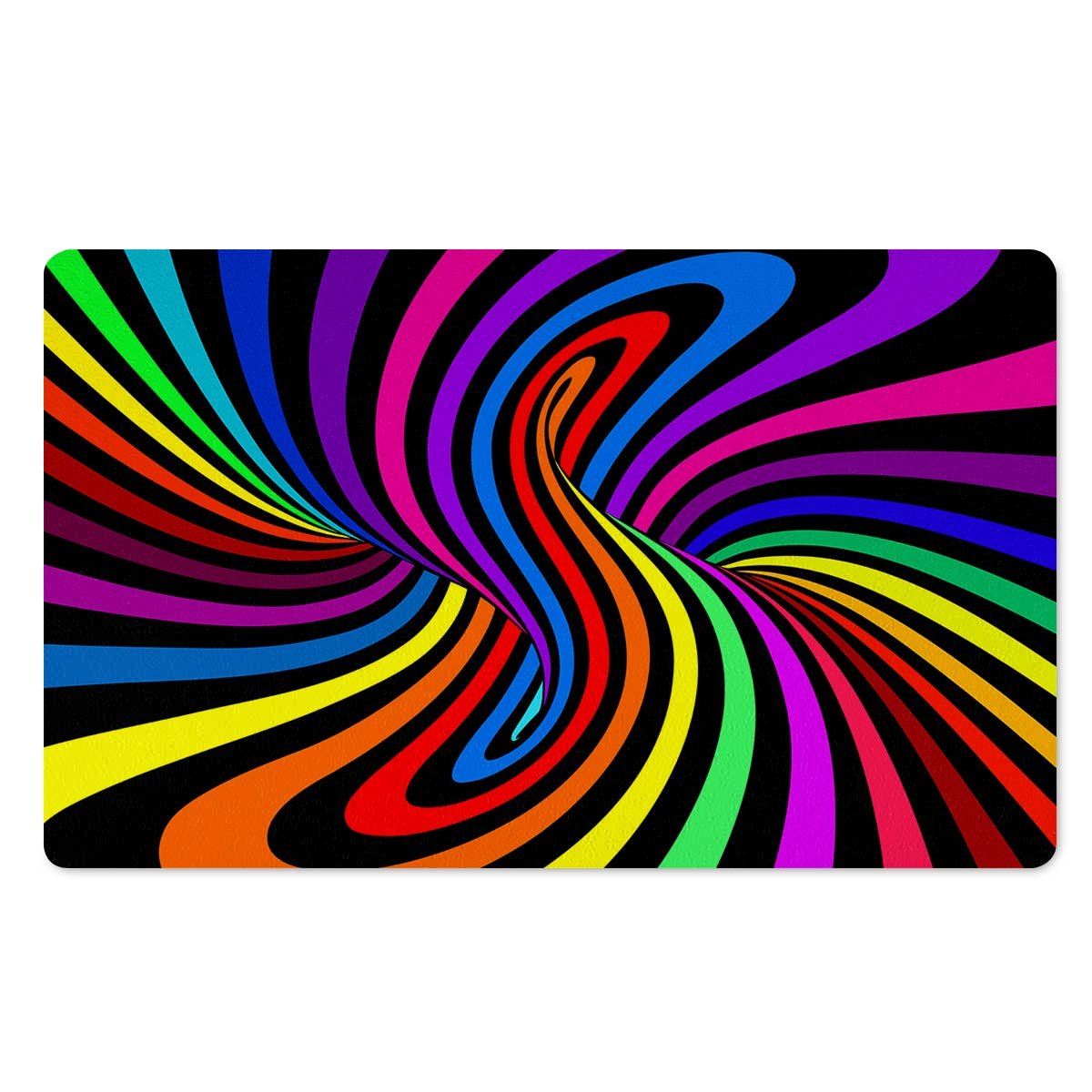 Abstract Colorful Psychedelic Door Mat-grizzshop
