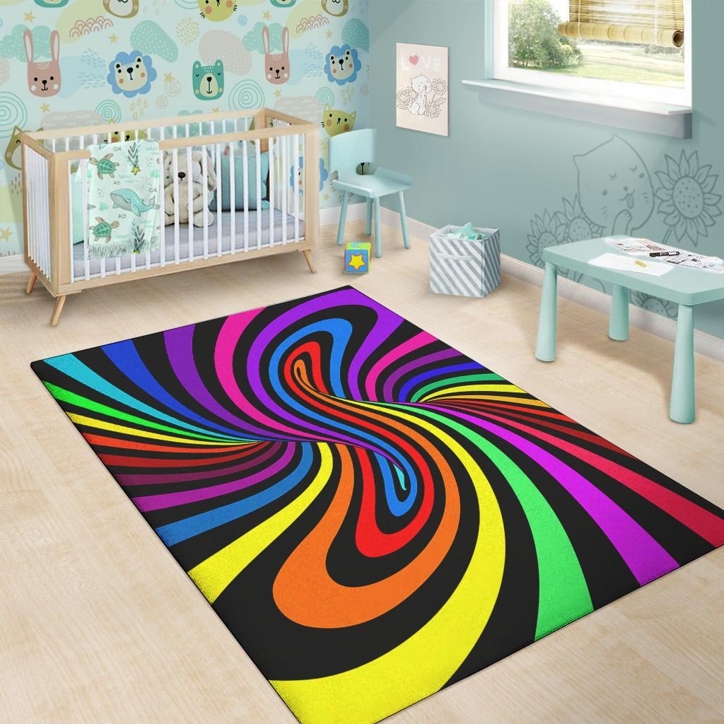 Abstract Colorful Psychedelic Floor Mat-grizzshop
