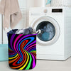 Abstract Colorful Psychedelic Laundry Basket-grizzshop