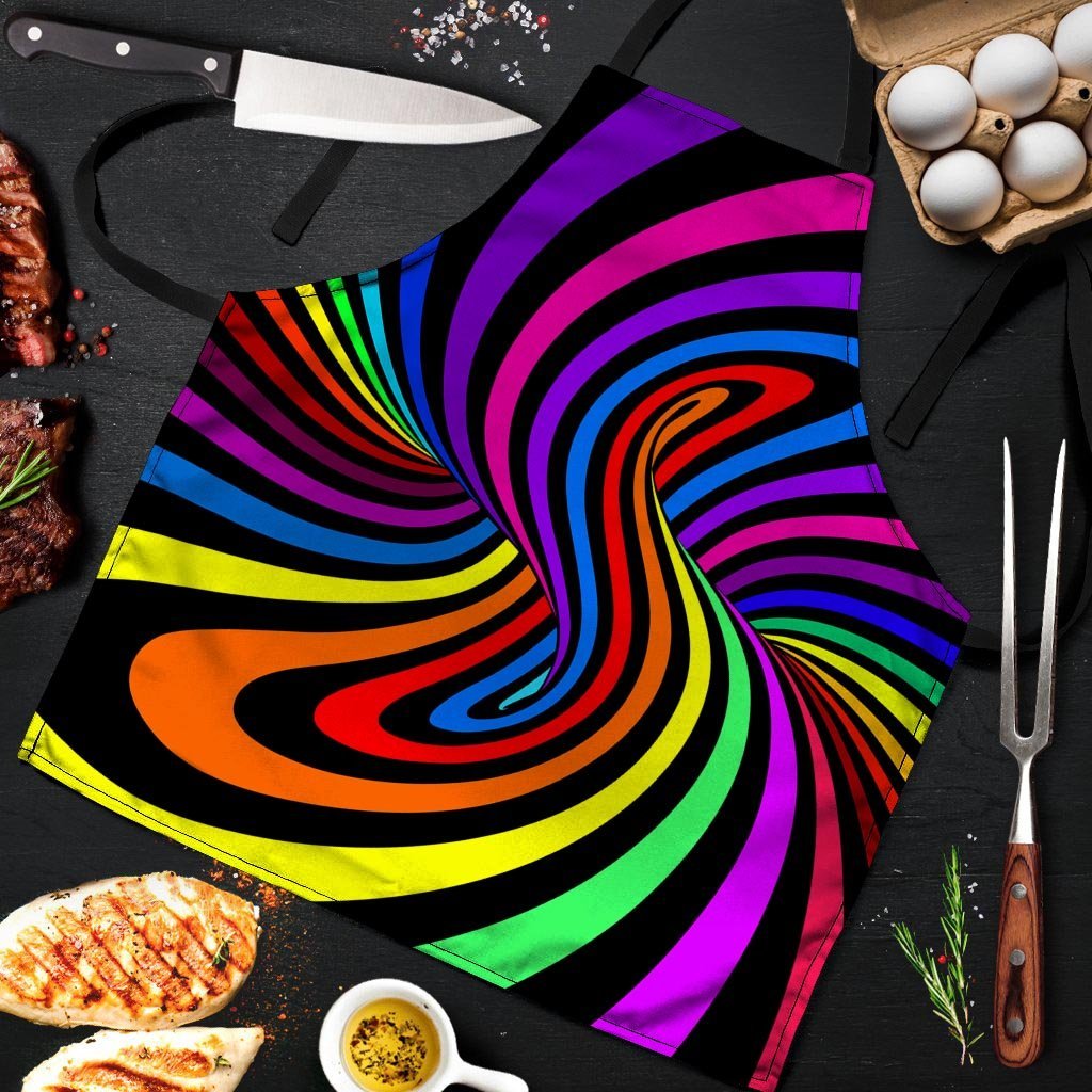 Abstract Colorful Psychedelic Men's Apron-grizzshop