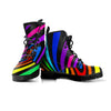 Abstract Colorful Psychedelic Men's Boots-grizzshop