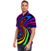 Abstract Colorful Psychedelic Men's Short Sleeve Shirt-grizzshop