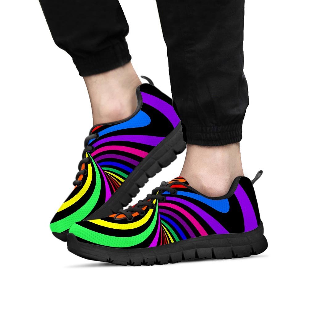 Abstract Colorful Psychedelic Men's Sneakers-grizzshop