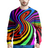 Abstract Colorful Psychedelic Men's Sweatshirt-grizzshop