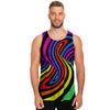 Abstract Colorful Psychedelic Men's Tank Tops-grizzshop
