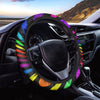 Abstract Colorful Psychedelic Steering Wheel Cover-grizzshop