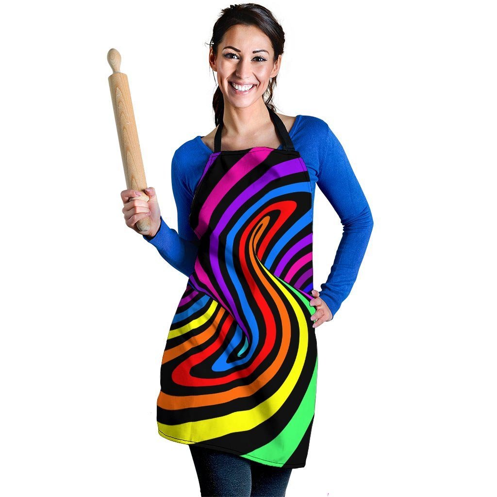 Abstract Colorful Psychedelic Women's Apron-grizzshop