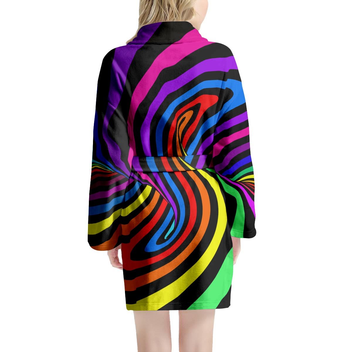 Abstract Colorful Psychedelic Women's Robe-grizzshop