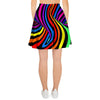 Abstract Colorful Psychedelic Women's Skirt-grizzshop