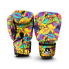 Abstract Comic Bubble Graffiti Print Boxing Gloves-grizzshop