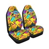 Abstract Comic Bubble Graffiti Print Car Seat Covers-grizzshop