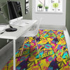 Abstract Comic Bubble Graffiti Print Floor Mat-grizzshop