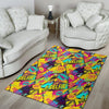 Abstract Comic Bubble Graffiti Print Floor Mat-grizzshop