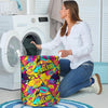 Abstract Comic Bubble Graffiti Print Laundry Basket-grizzshop