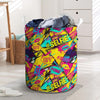 Abstract Comic Bubble Graffiti Print Laundry Basket-grizzshop