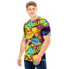 Abstract Comic Bubble Graffiti Print Men T Shirt-grizzshop