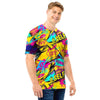 Abstract Comic Bubble Graffiti Print Men T Shirt-grizzshop