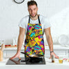 Abstract Comic Bubble Graffiti Print Men's Apron-grizzshop