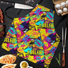 Abstract Comic Bubble Graffiti Print Men's Apron-grizzshop