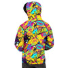 Abstract Comic Bubble Graffiti Print Men's Hoodie-grizzshop