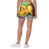 Abstract Comic Bubble Graffiti Print Mini Skirt-grizzshop