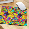 Abstract Comic Bubble Graffiti Print Mouse Pad-grizzshop