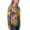 Abstract Comic Bubble Graffiti Print Women's Sweatshirt-grizzshop