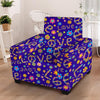 Abstract Floral Hippie Armchair Cover-grizzshop