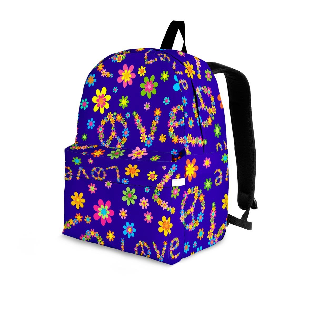 Abstract Floral Hippie Backpack-grizzshop