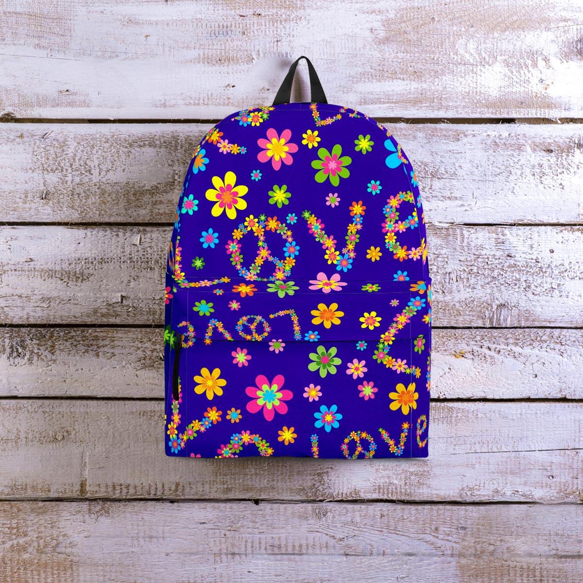 Abstract Floral Hippie Backpack-grizzshop