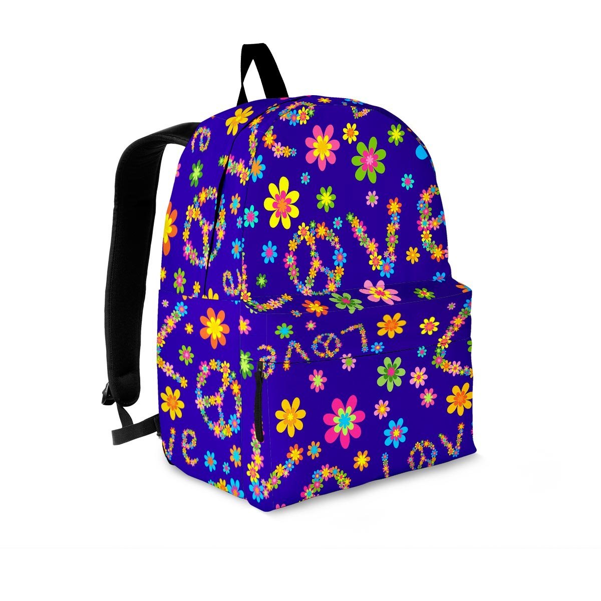 Abstract Floral Hippie Backpack-grizzshop