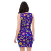 Abstract Floral Hippie Bodycon Dress-grizzshop