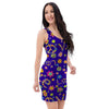 Abstract Floral Hippie Bodycon Dress-grizzshop