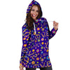 Abstract Floral Hippie Hoodie Dress-grizzshop