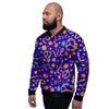 Abstract Floral Hippie Men's Bomber Jacket-grizzshop