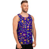 Abstract Floral Hippie Men's Tank Tops-grizzshop